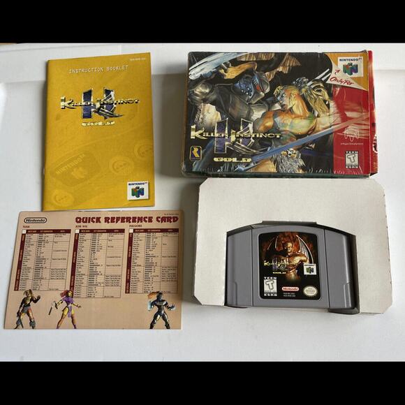Nintendo 64 N64 KILLER INSTINCT GOLD Complete With Box, Cart, Red Card, Manual - Picture 1 of 8